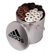 One Gallon Tin with Choc Mini Pretzels
