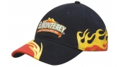 Brushed Heavy Cotton with Blaze Embroidery Peak and Side