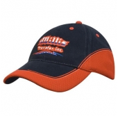 Brushed Heavy Cotton with Mesh Peak and Crown Inserts