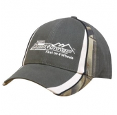 Brushed Heavy Cotton With Camouflage Peak & Crown Inserts