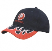 Brushed Heavy Cotton with Mesh Indented Peak Flames