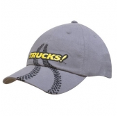 Brushed Heavy Cotton with Tyre Track Embroidery