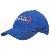 Brushed Heavy Cotton with Swirl Embroidery