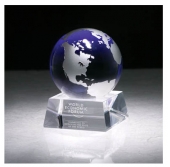 Firmada II Blue Crystal Globe