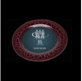 Medium Red Leopard Plate