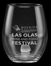 15 oz. Stemless White Wine - Deep Etched