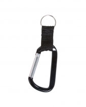 Carabiner with Strap and Split Ring