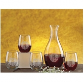Carafe Gift Set - Deep Etched
