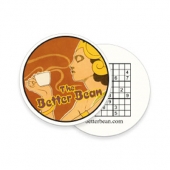 Paperboard Coaster - 3 3/4"dia Full Color Front & Back
