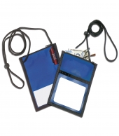 420D Polyester 5 Function Tradeshow Badgeholder and Neck Wallet
