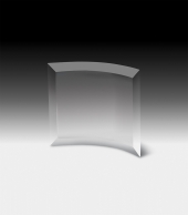 6" x 8"Curved Standing Award