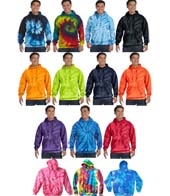 Adult Tie-Dyed Pullover Hooded Sweatshirt