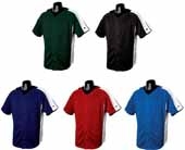 Champion Pieced Mesh Button-Front Baseball Jersey