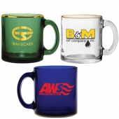 13 oz. Clear Glass Coffee Mug