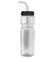 Champion - 28 oz. Trans. Clr Bottle- Straw Lid