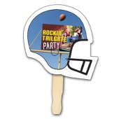 Helmet Shape Hand Fan, Full Color Digital