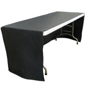 6' Decobrite™ Three-Sided Table Cover (Full-Color Imprint, One Lo