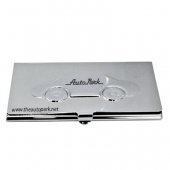 Metal Car Business Card Case With Embossed Cover