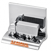 Chrome Metal Business Card Holder - Container