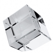 Beveled Standing Crystal Cube