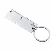 Metal Ruler Tool Keychain