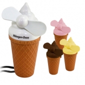 Ice Cream Fan With Lanyard