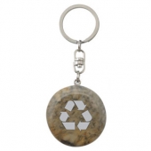 Natural River Stone Key Tags - Printed