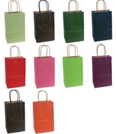 Premium Tinted Stripe Paper Shopping Bag-Colors 5X3X8