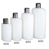 6 Oz. Plastic Travel Flask w/Stainless Steel Top