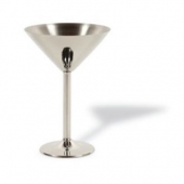 7 Oz. Stainless Steel 3 Piece Crisp Martini Glass