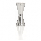 3/4 - 1 Oz. Stainless Steel Slender Double Jigger