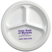 10” 3-compartment Compostable Plate