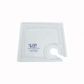 8.25" Clear Plastic Square Cocktail Plate