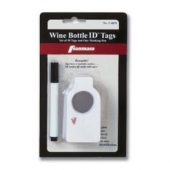 Set of 50 Wine Bottle Plastic ID Tags w/Pen