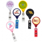 JUMBO Round Badge Reel w/ Alligator Clip (opaque colors)