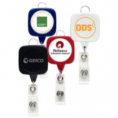 JUMBO Sqround Badge Reel w/ Lanyard Attachment