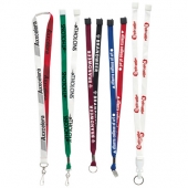 3/4? Two Tone Silk Screen Lanyard