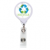 Recycle JUMBO Theme Retractable Badge Reel