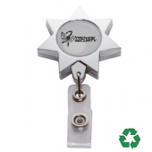 Chrome Seven Point Star Badge Reel