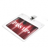 Blank Clear ID/Badge Holder 4.25Wx8H