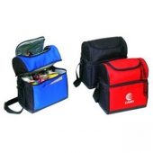 Cooler Lunch Bag W/ Leather like Bottom