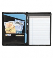 Script Zippered Padfolio