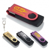 16 GB Color Accent Folding USB 2.0 Flash Drive