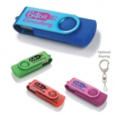 1 GB Two Tone Folding USB 2.0 Flash Drive