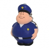 Policeman Bert Stress Reliever Keychain