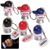 Light Up Baseball & Baseball Hat Keytag
