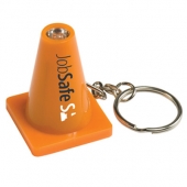 Light Up Safety Cone Keytag