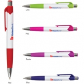Carnival Gripper Pen With Colored Accents
