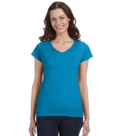 Ladies' SoftStyle® Fitted V-Neck T-Shirt