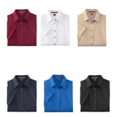 Ladies' Easy Blend™ Short-Sleeve Twill Shirt
